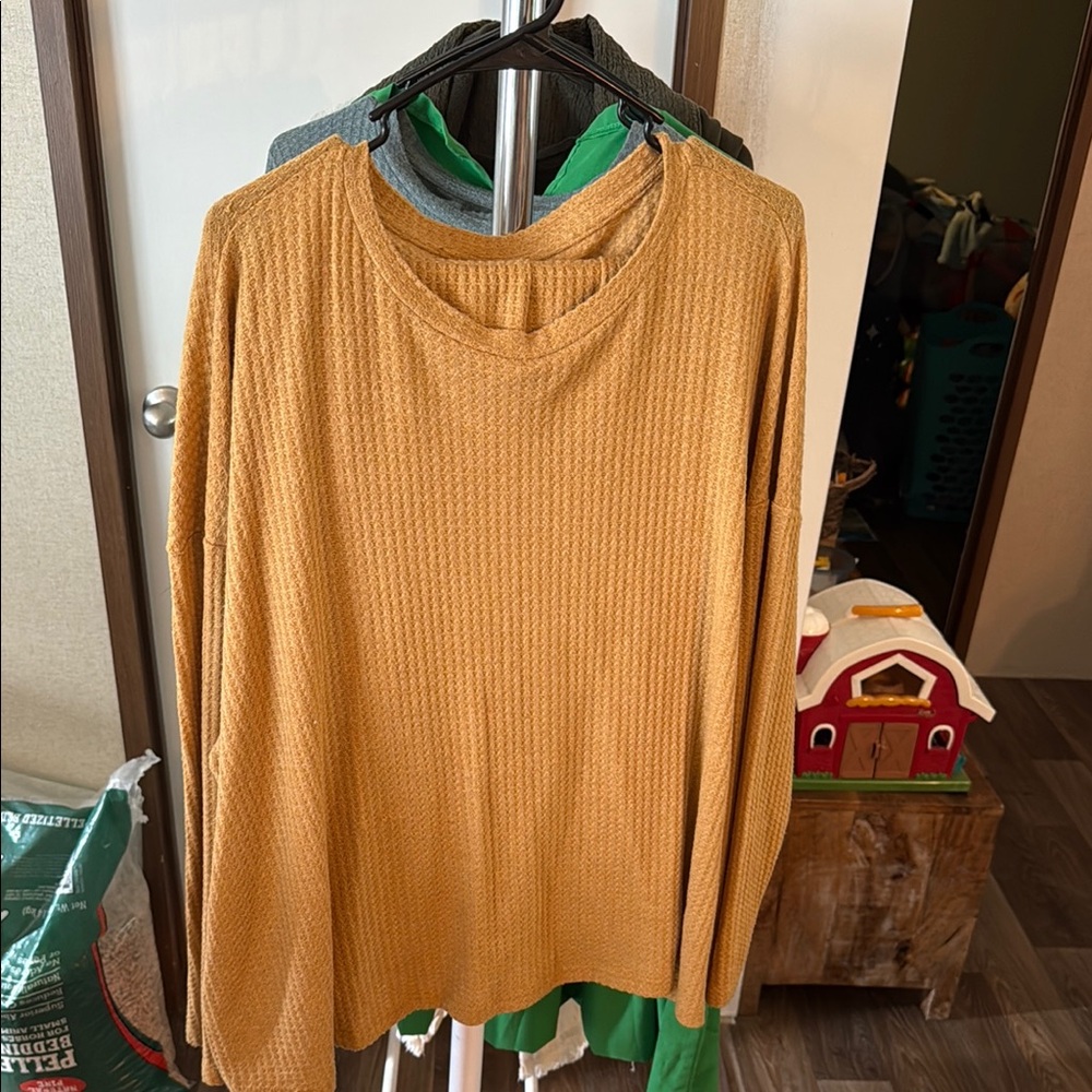 Cozy Mustard Sweater set
